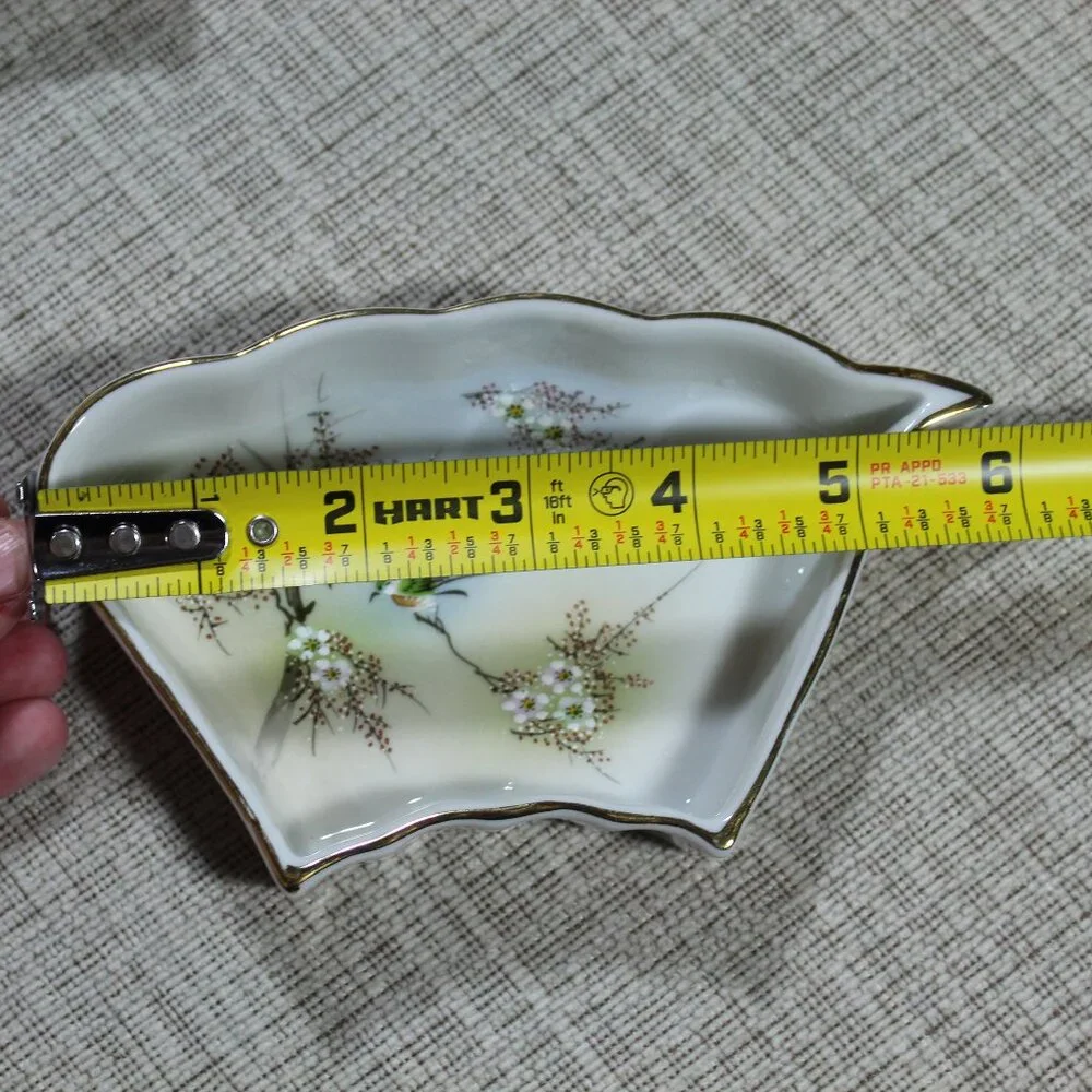 Set of 4 Iwano Japan Hand Painted Sushi Dishes